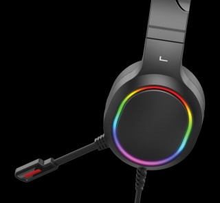 Auriculares gaming con luces promocionales